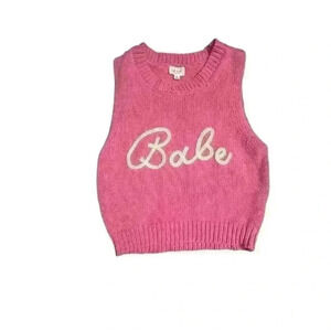Le Lis Sweater vest pink “babe” sw12